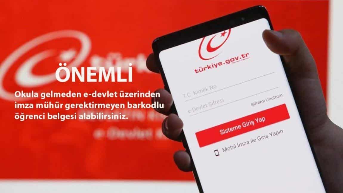 E-Devlet Üzerinden Öğrenci Belgesi Almak